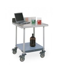 Metro Mobile Worktables w/ Stainless Tops and Polymer Shelf