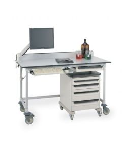 Metro Mobile Worktables w/ Gray Phenolic Top and 3-Sided Frame