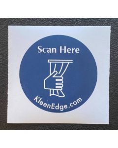 KleenEdge KE-HSL-T NFC Heat Seal Label For Cubicle Curtains (100 / box)