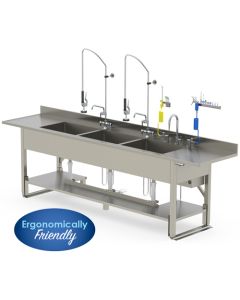 MAC Medical Processing Sink Pipe Base with Electronic Adjustable Height