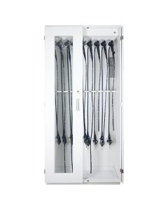 Mass Medical Storage SAS-9P-DRY Secure-A-Scope Metal Storage FULL CABINET 40.875" wide w/Locking Hinged Doors with Glass Windows with Sloped Top