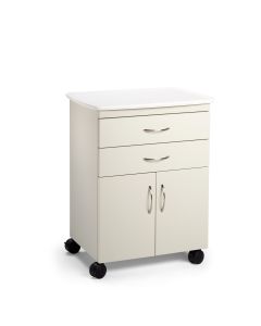 Midmark M21B Mobile Treatment Cabinet, 2 Drawers, Double Door