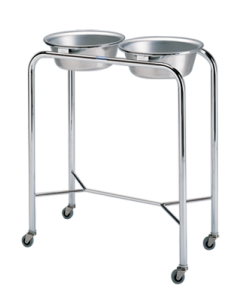 Pedigo P-1079-SS Double Basin Stand with Stainless Steel Basins