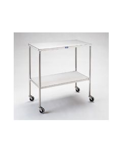 Pedigo Stainless Steel Mid-Sized Instrument Table with Shelf