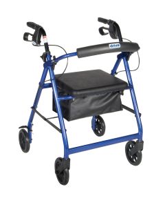 Drive Rollator Walker with Fold Up and Removable Back Support and Padded Seat