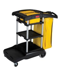 Rubbermaid High Capacity Janitor Cart, FG9T7200BLA