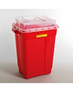 Becton Dickinson 305609 Sharps Collector, 19 Gal, Slide Top, Red, 5/cs (Continental US Only)