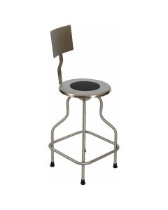 UMF Medical SS6700 Stainless Steel Stool with Back