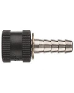 Welch Allyn 5082-161 Metal Screw-Type Hose Connector with Barbed End for 1/8" tubing