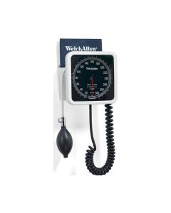 Welch Allyn 767 Tycos Wall Aneroid Sphygmomanometer Unit with One-Piece Adult Cuff, 7670-10
