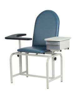 Winco 2572 Padded Vinyl Blood Drawing Chair, with Drawer