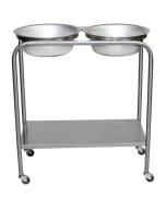 Blickman Snyder Double Basin Solution Stand with H-Brace, 727808000