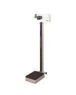 Rice Lake 124223 RL-MPS-10 Mechanical Physician Scale w/ Height Rod & Rear Wheels