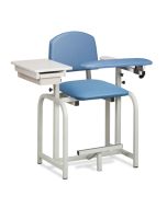 Clinton 66022 Lab X Series, Extra-Tall, Blood Drawing Chair with Padded Flip Arm & Drawer