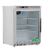 American BioTech Supply Premier Built-In Undercounter Left-Hinged Glass Door Refrigerator, ADA, 4.6 Cu. Ft., ABT-HC-UCBI-0404G-ADA-LH
