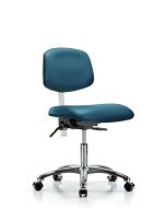 CME Class 100 Vinyl Clean Room Chair - Desk Height with Casters