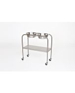 Mid Central Medical Dual Stainless Steel Basin Stands