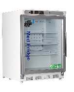American BioTech Supply Built-In Undercounter Left-Hinged Glass Door Pharmacy Refrigerator, 4.6 Cu. Ft., PH-ABT-HC-UCBI-0404G-LH