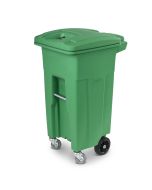 Toter 32 Gallon Lime Green Organics Trash Can with Wheels and Lid, ACG32-00LIM