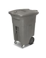 Toter 64 Gallon Document Trash Can with Wheels and Key Lid Lock, Graystone, CDC64-00GST