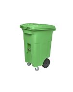 Toter 64 Gallon Lime Green Organics Trash Can with Wheels and Matching Lid, ACG64-00LIM