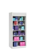 Innerspace Evolve Cabinet with Divided Shelves and Roll-Top Door, AireCore