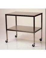 Mid Central Medical Stainless Steel Instrument Table with Shelf