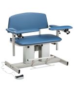 Clinton Power Series Bariatric Blood Drawing Chair with Padded Arms