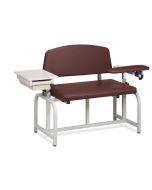 Clinton 66002B Lab X Series, Bariatric, Blood Drawing Chair with Padded Arms