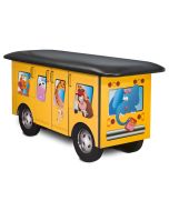 Clinton 7020 Fun Series Pediatric Treatment Table - Zoo Bus with Jungle Friends
