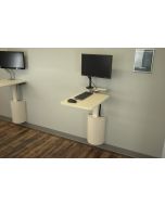 Right Height Manufacturing R12357 StableRise Pull and Swivel with 16" x 26" Surface and Monitor Arm