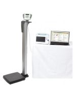 Health o meter ELEVATE-KG Heavy Duty Eye Level Digital Scale with Integral Digital Height Rod and Connectivity Kit, KG Only