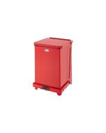 Rubbermaid Defenders 4 Gallon Square Step Can, Red, FGST7EPLRD