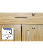 Hausmann LOCK-BOLT Lock & Bolt For (2) Door Cabinet