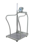 Health o meter Digital Platform Scale, with Handrails and Height Rod
