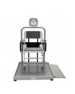 Health o meter Digital Wheelchair Ramp Scale with Fold Away Seat, KG Only, 2500CKG-BT