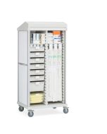 Innerspace SR2RLP Roam 2 Catheter and Supply Cart with Roll-Top Door and Proximity Lock