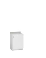 Innerspace Evolve Cabinet with No Center Column and Hinged Solid Door, AireCore and Brushed Aluminum