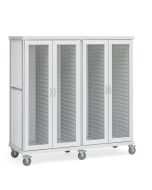 Innerspace SR4G Roam 4 Supply Cart with Triple Center Columns and Glass Doors