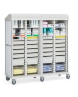 Innerspace SR4RSS Roam 4 Surgical Supply Cart with Roll-Top Doors