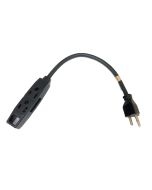 JACO Cord, Extension, 15 In, Ac Power, 3 Out, 24-0234