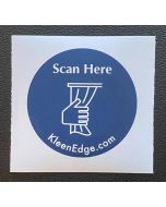 KleenEdge KE-HSL-T NFC Heat Seal Label For Cubicle Curtains (100 / box)