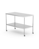 MAC Medical Instrument Table with Under Shelf