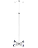 MAC Medical IVS-5000 Series Hand Operated IV Stand with 4 Legs, Knocked Down Version (assembly required)