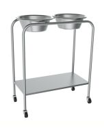 MAC Medical SOL-2001-MRI MR Conditional Double Basin Solution Stand with Lower Shelf