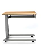 MedViron 32" Overbed Table with Lower Shelf and 5 Year Gas Spring Warranty