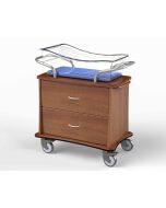 MedViron Guardian Bassinet with Chartboard, Chartholder, Removable Drawer Liners and Durable Tub