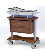 MedViron Guardian Rise Height Adjustable Bassinet with Removable Drawer Liners, All Exterior Surfaces Thermofilmed with KYDEX