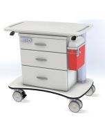 MedViron Height Adjustable Medical Cart with All Thermofilmed KYDEX Exterior Surfaces