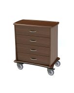 MedViron 4-Drawer Medical Equipment Cart with All Thermofilmed KYDEX Exterior Surfaces